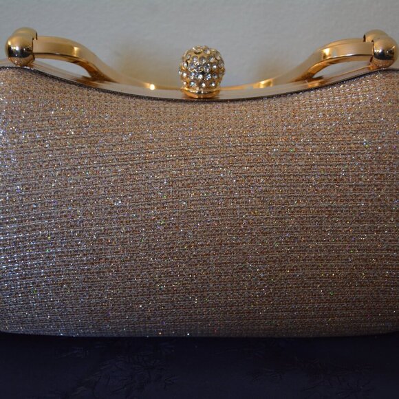 All-matching Evening Bag for Women Girl Chain Strap Shoulder Bag Shining Evening - Picture 1 of 6